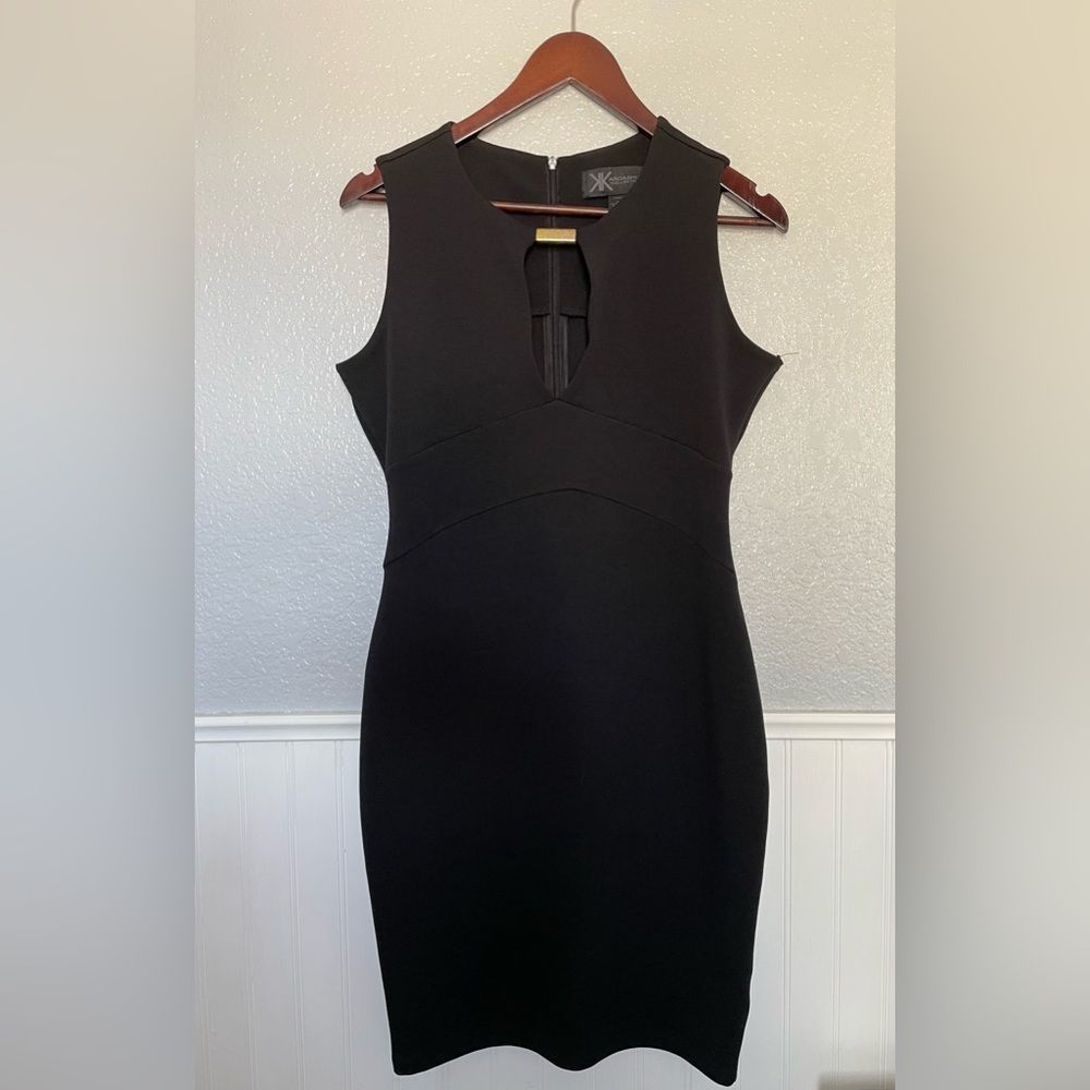 Kardashian Kollection black dress knee length medium